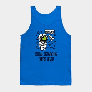 Gesundheit, Social distancing Expert level Corona quarantined Tank Top